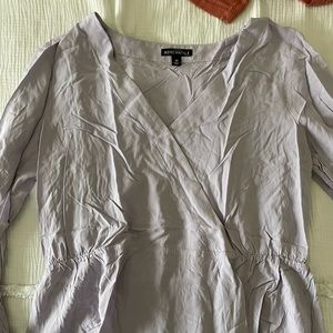 J.Crew long sleeve light purple pemplum  blouse